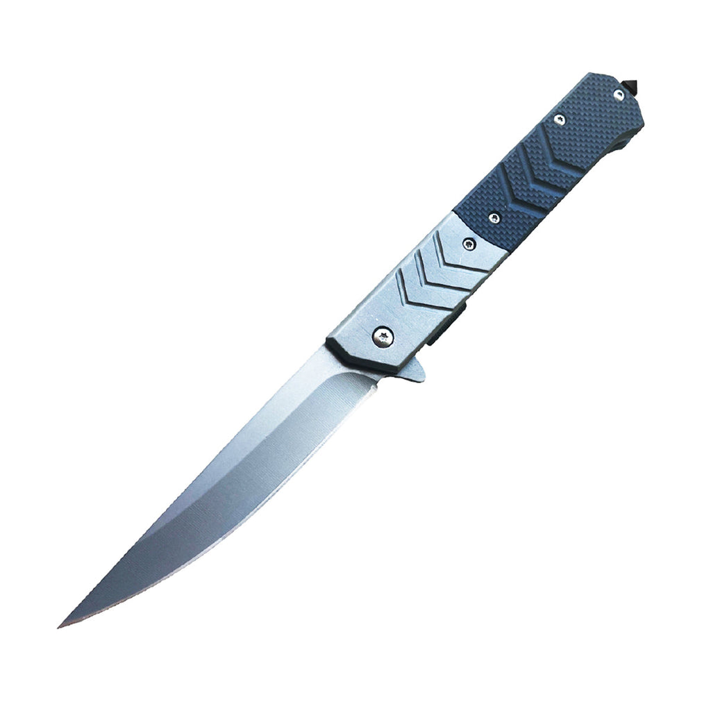 5" Spring Assisted Knife With Straight Back Blade