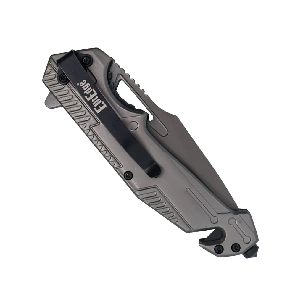 8.5" Spring Assisted Utility Knife with Tanto Blade