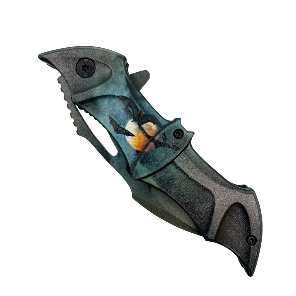 Spring Assisted Bat Knife With ABS Handle
