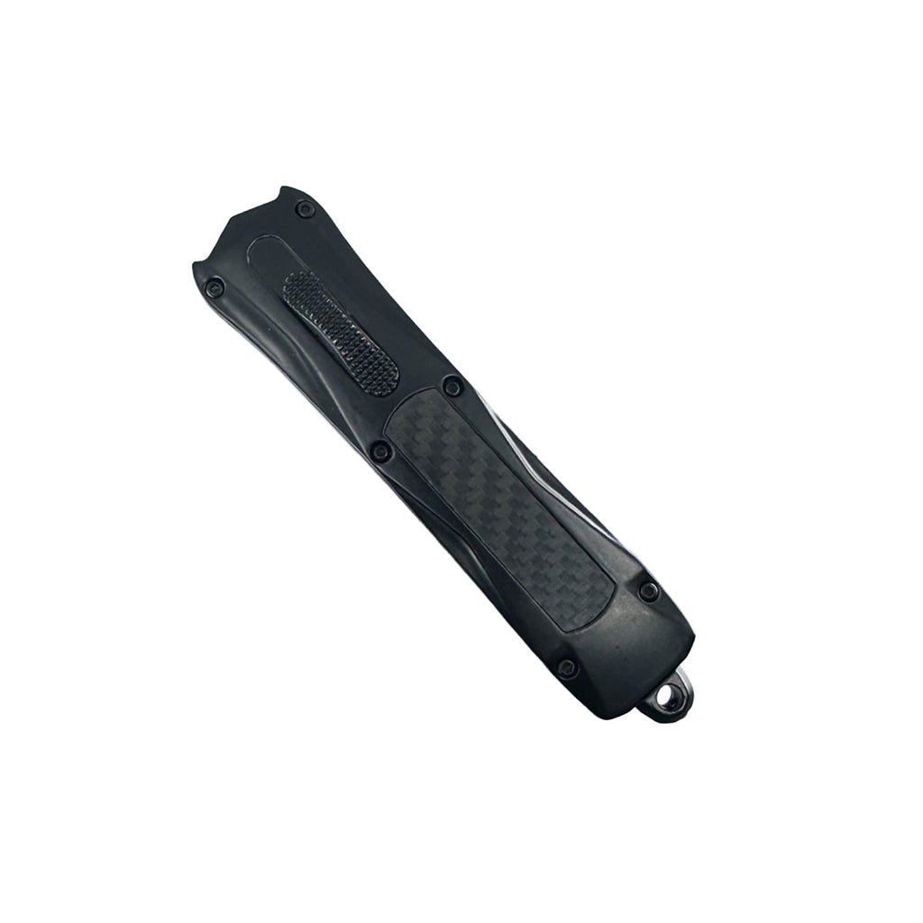 Carbon Fiber Automatic OTF Knife w/ Belt Clip