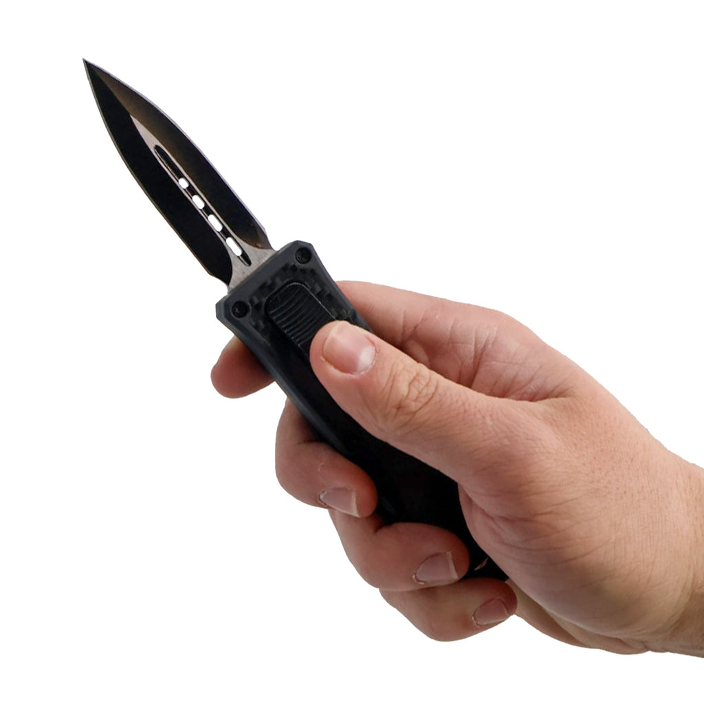 4.5" Dagger Blade OTF Knife w/ Belt Clip