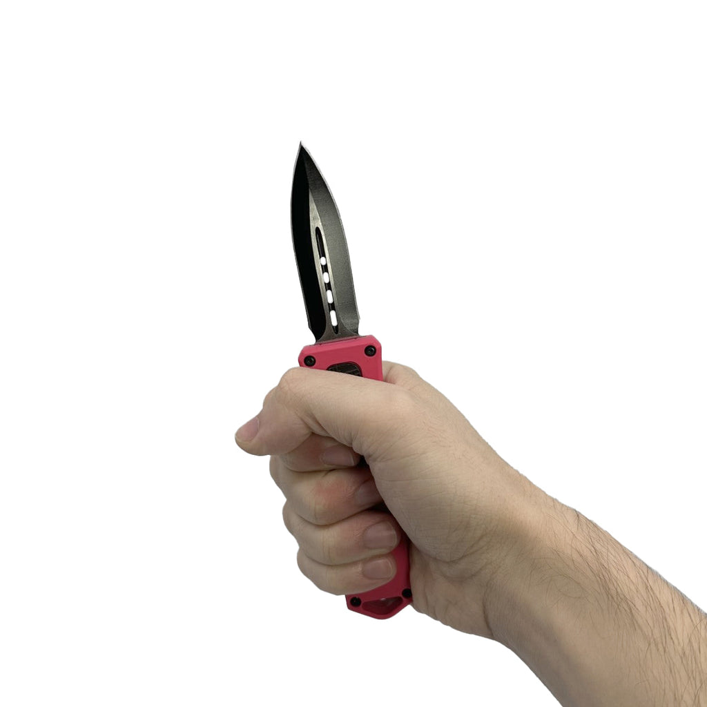 4.5" Dagger Blade OTF Knife w/ Belt Clip