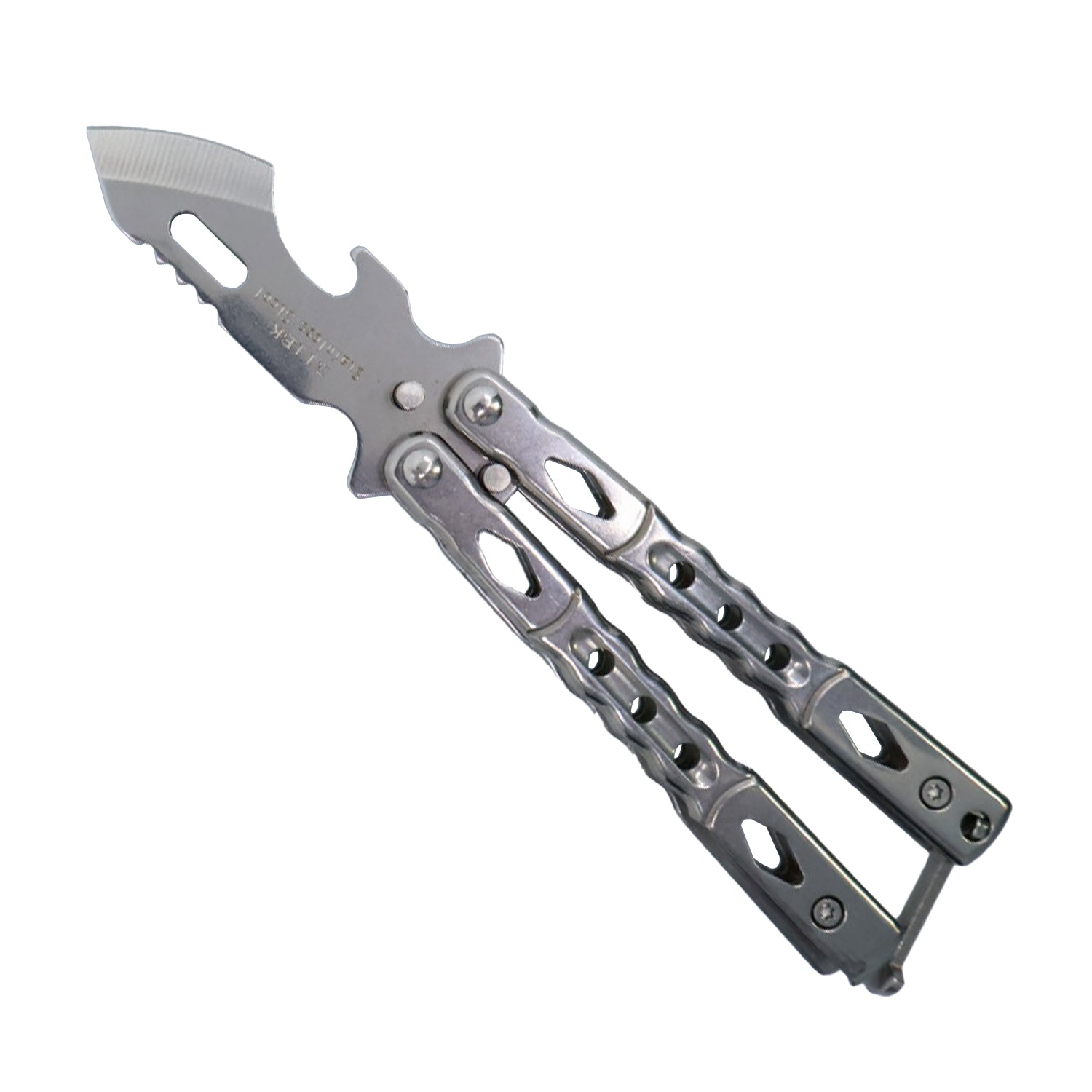 5.75" Butterfly Knife with Bottle Opener