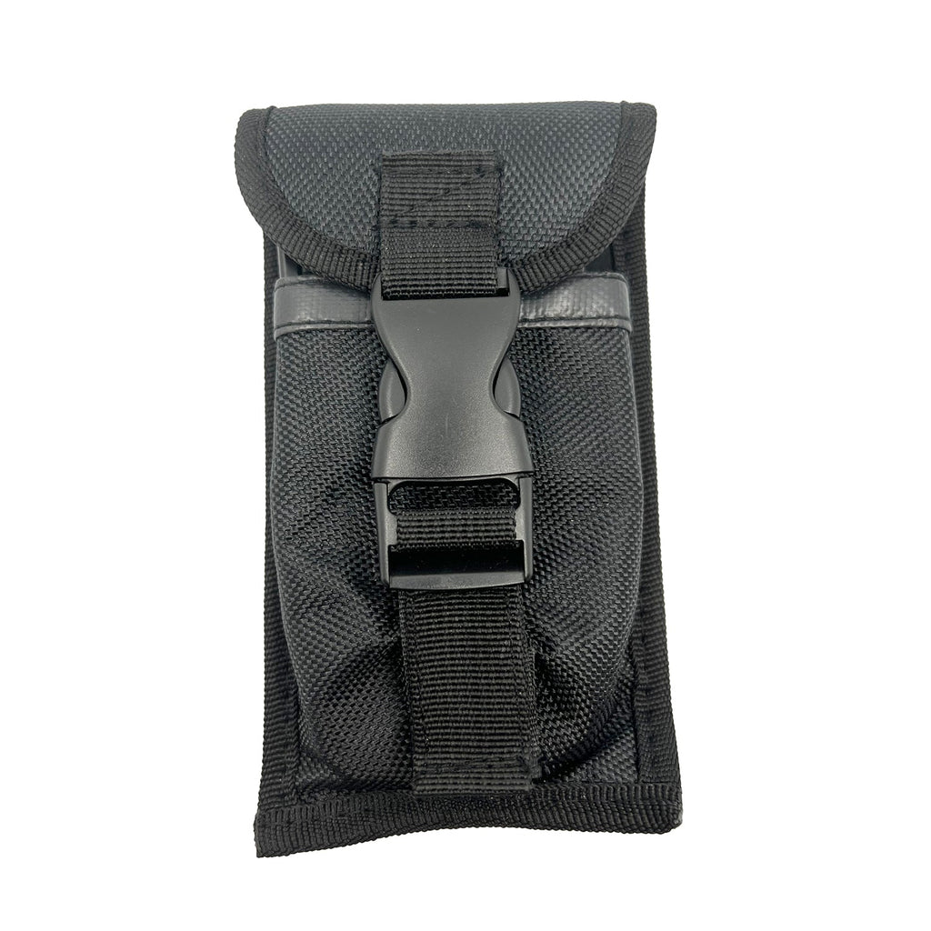 6" OTF Knuckle Knife Black with Carbon Fiber