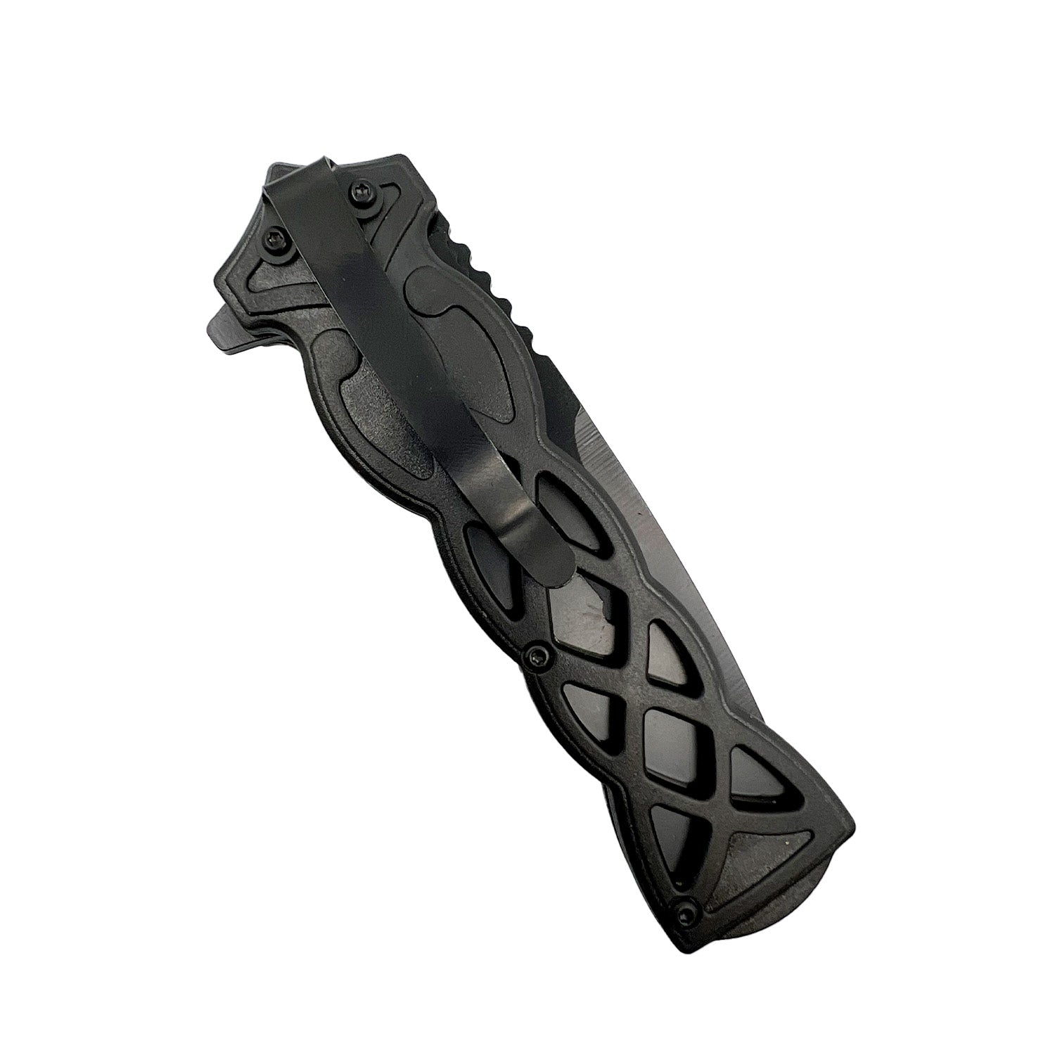 3.75" Weave Pattern Knife With ABS Handle