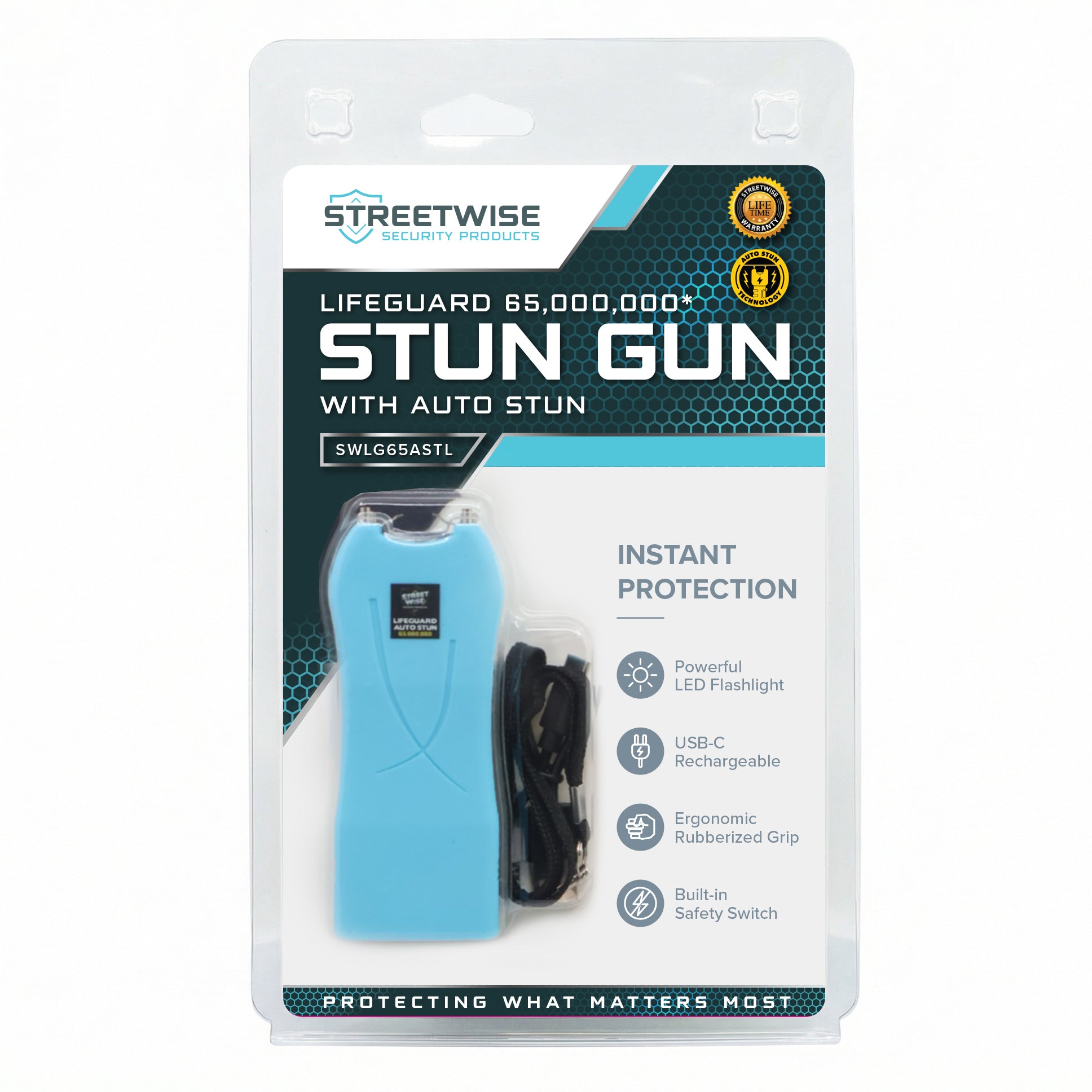 Lifeguard 65,000,000 Stun Gun with Auto Stun