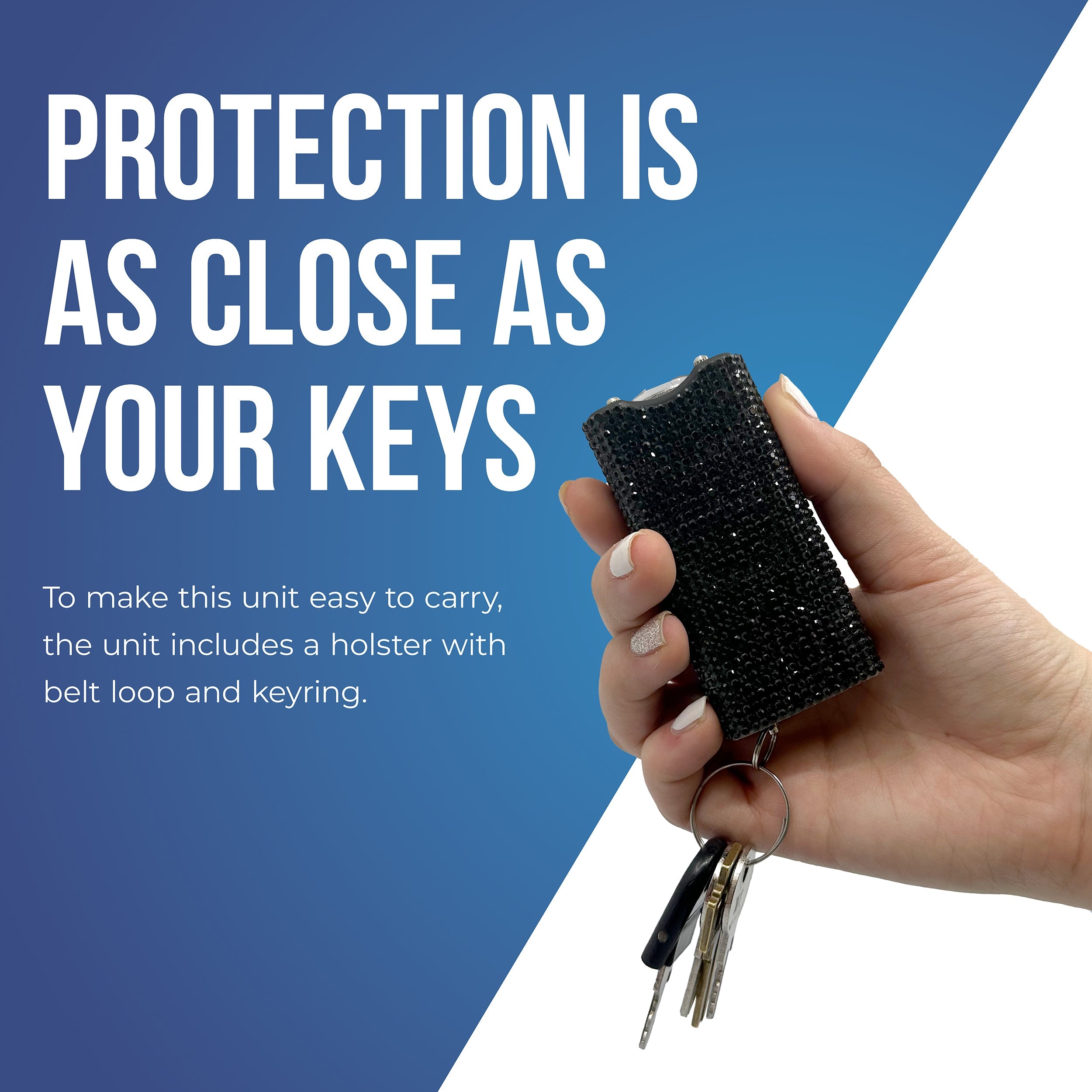 Streetwise Rhinestun Keychain Stun Gun