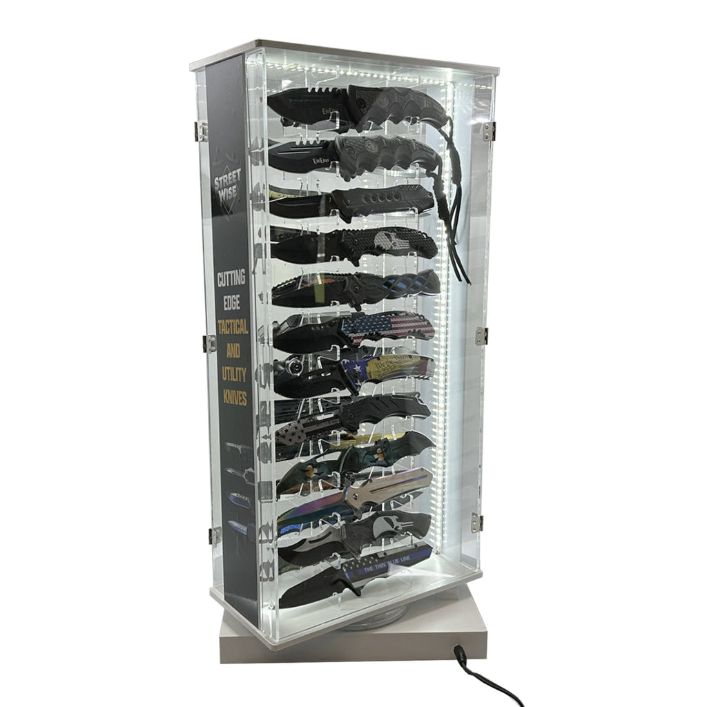 Streetwise 2 Sided 24 Count Knife LED Rotating Display