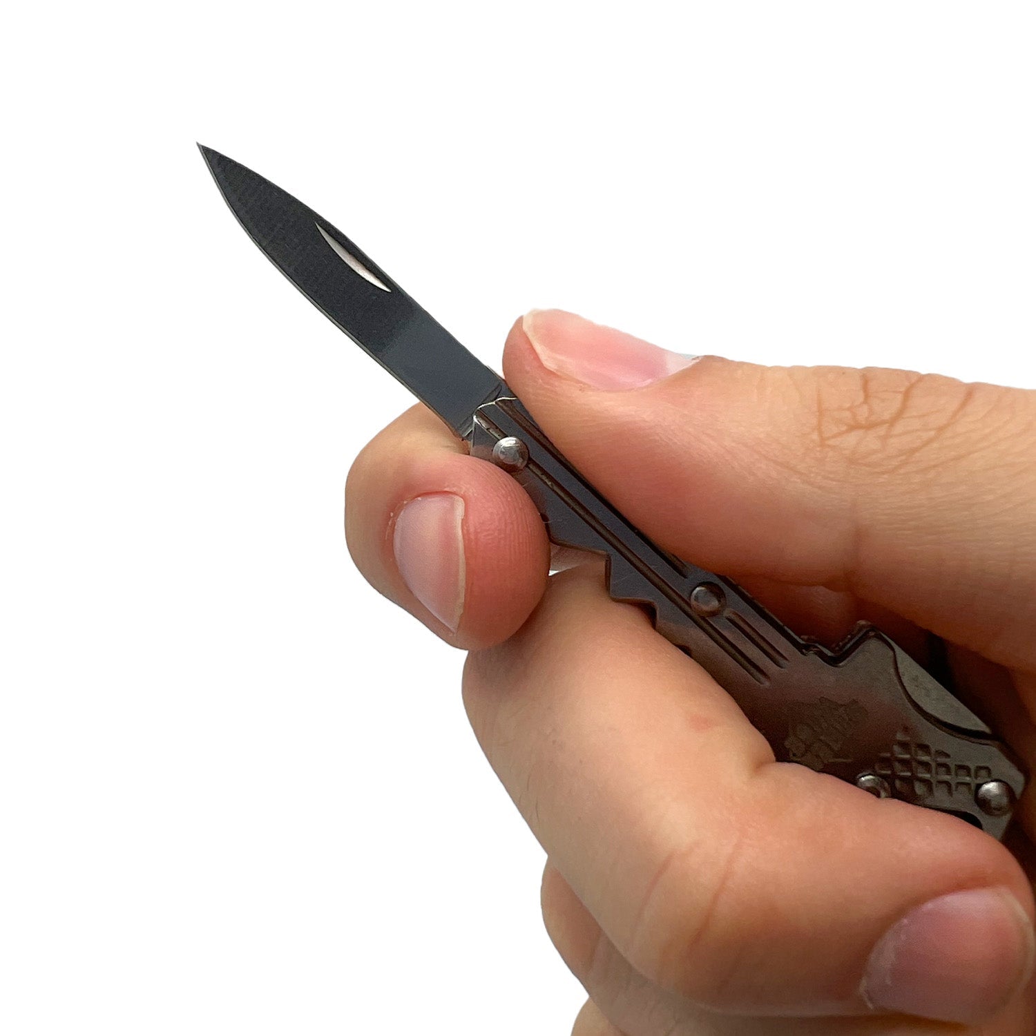 Safe-Key Concealed Knife (Silver and Black 2 pack)