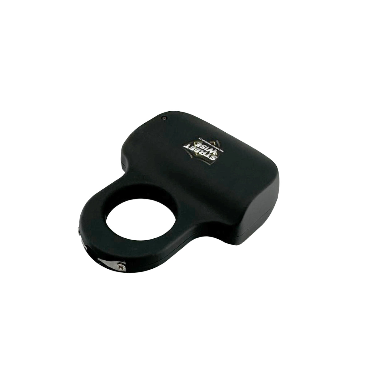 Streetwise finger ring stun gun electric knuckle black compact rechargeable self defense product for wholesalers and dropshippers