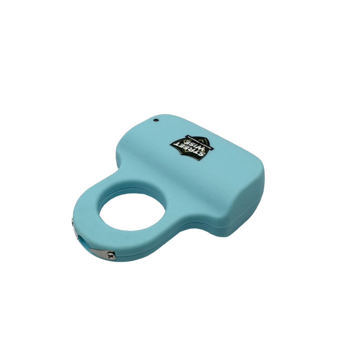 Streetwise finger ring stun gun electric knuckle black compact rechargeable teal self defense product for wholesalers and dropshippers