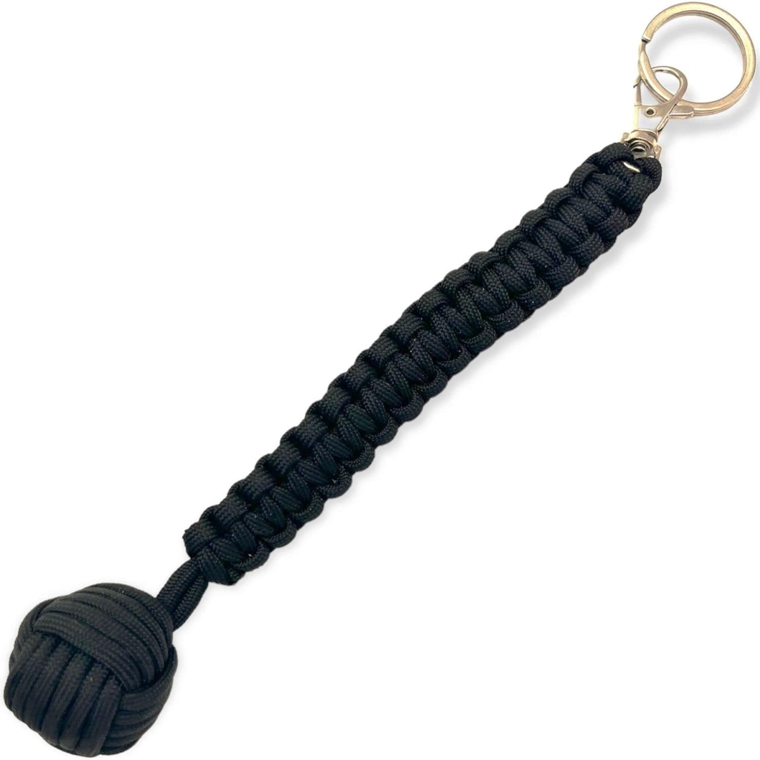 Wholesale 7 inch sap monkey fist with braided paracord handle and metal key ring